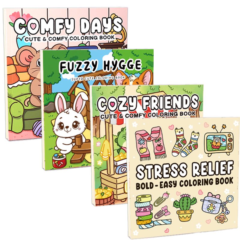 Cartoon Pattern Kids Coloring Book