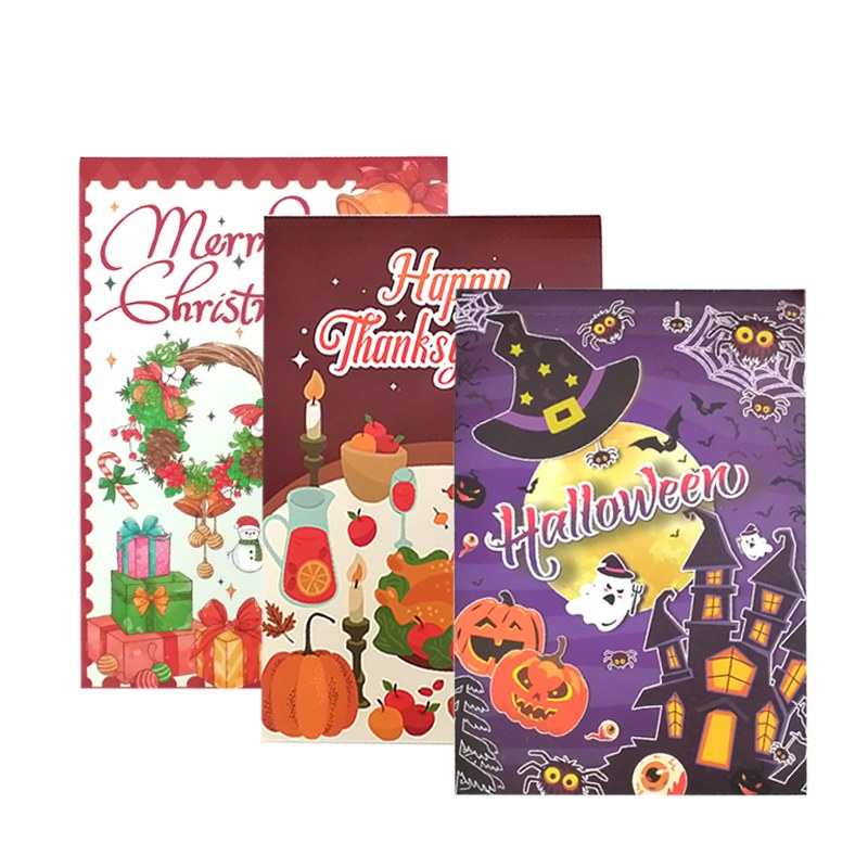 Holiday-Themed Watercolor Coloring Book