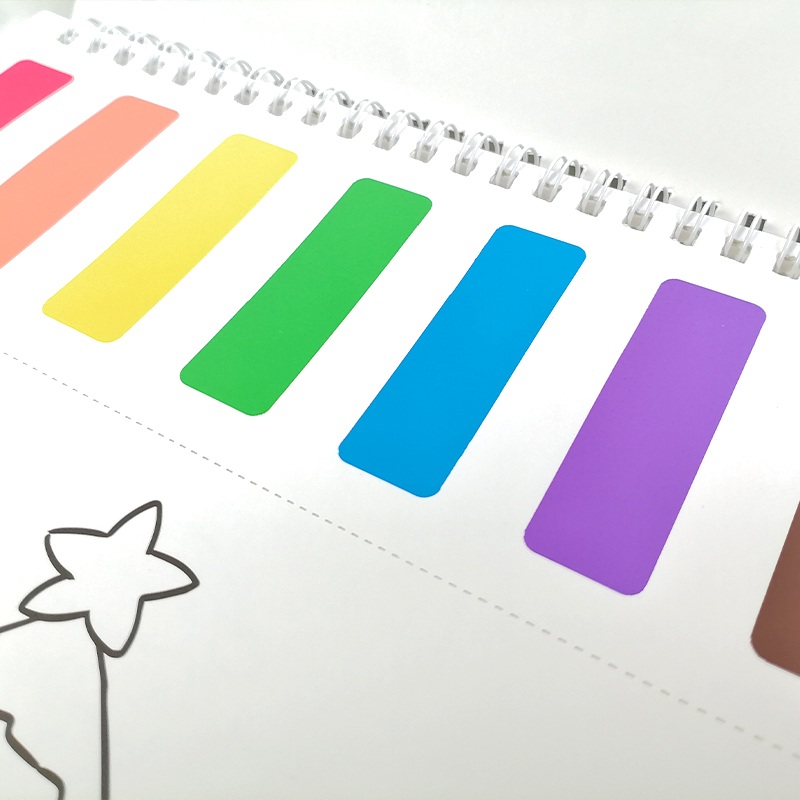 Spiral-Bound Watercolor Coloring Book