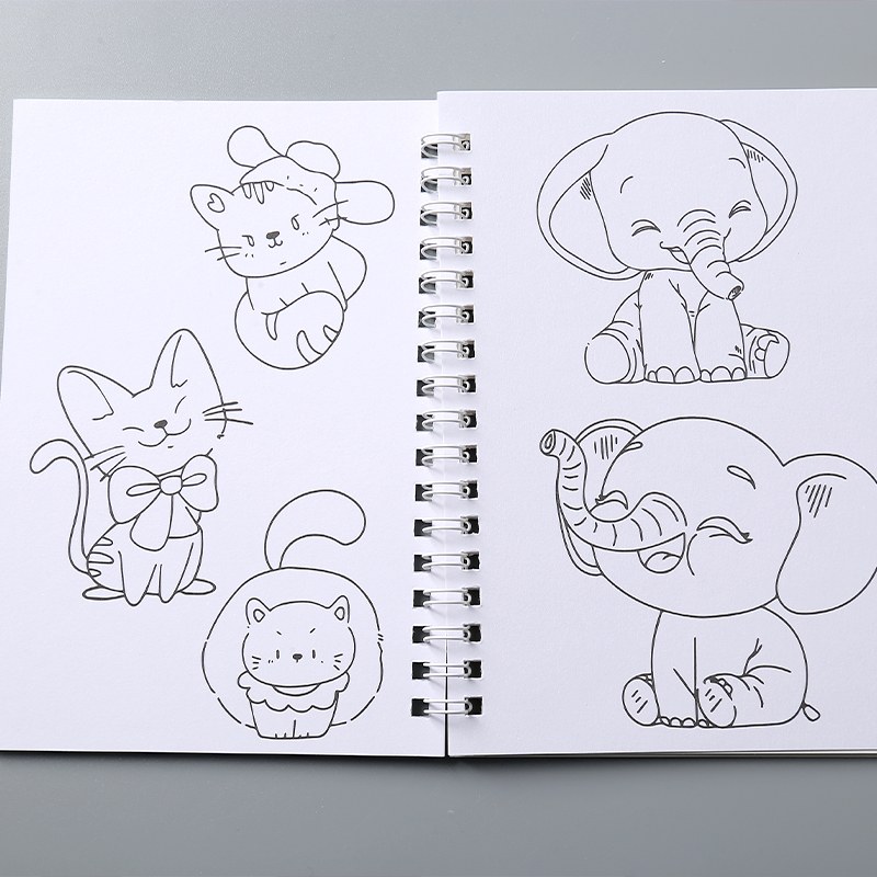 Watercolor Coloring Book Gift Set