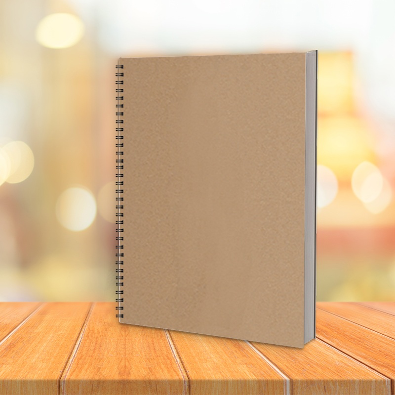 Side Spiral Kraft Paper Sketchbook