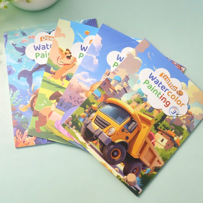 Theme Pattern Watercolor Coloring Book